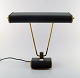Eileen Gray 1878-1976. Art deco chromed iron desk lamp, black lacquered. 
Adjustable arm and screen. Produced by Jumo, France in the 1930