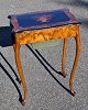New rococo 
sewing table in 
polished walnut 
with intarsia, 
19th century 
Denmark. With 
capriole ...