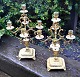 Pair of 5 armed 
candelabras, 
19th century 
France. Gilt 
bronze / brass. 
Decorated. 
Stamped: CD ...