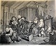 Hogart, William 
(1697 - 1764) 
England: 
Interior scene 
with persons. 
Plate 5. 
Signed. 32.5 x 
39.5 ...
