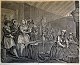 Hogart, William 
(1697 - 1764) 
England: Scene 
with persons. 
Plate 4. Copper 
print. Signed. 
32 x ...