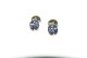 Earrings with 
blue stone 
clips and 14 
carat gold
Stamp: BH 585
Height 30.36 
mm
Wide 11.59 ...