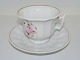 Bing & 
Grondahl, old 
large coffee 
cup with saucer 
with text on 
the side 
"FORGLEM MIG 
EI" (Don't ...