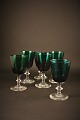Old Berlinois 
hand-blown wine 
glass in dark 
green color 
from 
Holmegaard, 
Kastrup, Funen 
...