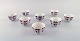 Royal 
Copenhagen. 
Nine antique 
and rare cups 
in hand painted 
porcelain. 
Museum Quality. 
1790 ...