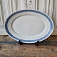 Royal 
Copenhagen Blue 
Fan dish 
No. 11508, 
Factory first. 
Measures 27.5 
X 38.5 cm.
Stock: 2