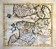 Hand-colored map of Kurland, Livland etc. The Gulf of Finland. French edition 1749. 18 x 20 ...