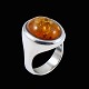 W. & S. 
Sørensen - 
Denmark. 
Sterling Silver 
Ring with 
Amber.
Designed and 
crafted by W. & 
S. ...