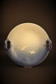 Bing & Grondahl 
Seagull, Cake 
dish with 
dolphin handle.
Dia.:27cm.
Decoration 
number: 304. 
...