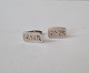 Pair of 
monogram 
cufflinks in 
sterling silver 
"CHR" 
Stamp: 
Sterling 
Dimensions of 
the button ...