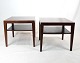 A pair of side tables in rosewood by Severin Hansen for Haslev Furniture 
factory, 1960s.
5000m2 showroom.