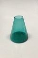 Kastrup 
Glassworks 
Opaline shape 
Green Conical 
Vase. Measures 
14.5 cm / 5 
45/64 in.