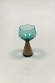 Kastrup 
Glassworks 
Opaline shape 
Green liqueur 
glass with 
bamboo 
wrapping. Jacob 
E. Bang 1957. 
...