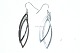 Cool earrings in sterling silver.Length 5.5 cm.