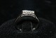White gold ring with diamonds, 14 carat.
Size: 57