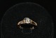14 carat Gold ring with the diamondRing size 52