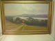 Painting View 
of 
Himmelbjerget 
from Silkeborg 
sign Oluf 
Jensen Born 
1871 Died ...