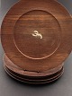 5 pieces. 
Gustav 
Ehrenreich 
Wenge 'deck 
plate 29.5 cm. 
with silver 
inlay wood art 
approx. 1960 
...