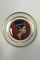 Bing & Grondahl 
Plate with 
Profile of 
Nefertiti. With 
pierced edge 
and gold. No. 
26A. Measures 
...