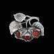 H.N. Hviid & 
Co. Danish Art 
nouveau Silver 
Brooch with 
Carnelian.
Designed and 
crafted by H.N. 
...
