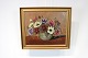 Painting with 
floral motif 
and gilded 
frame signed 
Clara Cleveni. 
The painting is 
in great ...