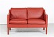 Børge Mogensen 
(1914-1972)
Sofa no. 2322
with original 
red brown 
leather
and legs of 
oil ...