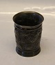 Vase 12 x 9 cm  
D 159 Disko 
Just Andersen 
Denmark Bronzed 
metal mug Trace 
of age and use