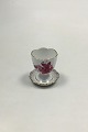 Herend Hungary 
Apponyi Purple 
Egg Cup No 265. 
Measures 5.7 cm 
/ 2 1/4 in.