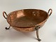 Heavy, antique 
copper dish on 
three legs. 
1800s. Width 
with handle / 
ears 42.30 
centimetersWidth 
...