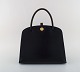 Vintage Hermès handbag in black leather. 1960 / 70