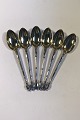 V. Christensen 
Silver Set of 6 
Coffee Spoons 
Measures 11 cm 
(4 21/64 in) 
Gilt Bowl 
Original Box  
...