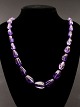 Necklace with 
amethyst 57 cm. 
with silver 
lock Nr. 421011