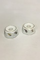 Bing & Grondahl 
Saxon Flower, 
White A pair of 
Candleholders 
No 504. 
Measures 10 cm 
/ 3 15/16 in.