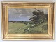 N P Mols 
1859-1921. 
Painting. Cows 
at Rørvig. 
Painted 1906. 
Measures 32 * 
50 cm. 
Dimensions with 
...