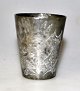 Chinese pewter 
cup with dragon 
decorations. 
ca. 1900. 
Conical. 
Stamped. 
Height: 4.8 cm.