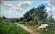 Wennerwald, 
Emil (1859 - 
1934) Denmark: 
Forest road 
with goats. Oil 
on canvas. 
Monogrammed. 30 
x ...