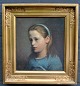 Haslund, Otto 
(1842 - 1917) 
Denmark: Girl 
portrait. 
Signed. Oil on 
canvas. 33 x 29 
cm.
Framed