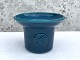 Kähler ceramic, 
Blue glazed 
flowerpot cover 
with seal, 16cm 
in diameter, 
11cm high, 
Design Nils ...