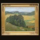 Hans Richard 
von Volkmann, 
1860-1927, oil 
on platte
Landscape
Signed and 
dated 1918
Visible ...