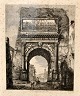 Rossini, Luigi 
(1790 - 1857) 
Italien: Veduta 
dell`Arco di 
Tito. Copper 
engraving. 
Signed: Rome 
...