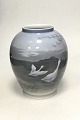 Royal Copenhagen Vase decorated with Geese and ducks in a landscape. No. 
1508/35B
