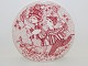 Bjorn Wiinblad 
art pottery 
from Nymolle.
Red Month 
plate - August.
Decoration 
number ...