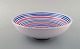 Ingrid 
Atterberg for 
Uppsala Ekeby. 
Large bowl in 
glazed 
stoneware. 
Striped design 
in blue and ...