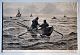 Locher, Carl 
(1851 - 1915) 
Denmark: 
Fishermen at 
sea. Deletion. 
Signed 1907. 28 
x 42 cm.
Unframed.