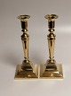 A pair of brass empire candlesticks Stamped Kobbermøllen Height 23cm.