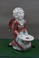 Danish ceramics & pottery by Michael Andersen, Bornholm.Kneeling Angel for candles No 3905 in ...