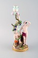 Antique Meissen 
Autumn figural 
candlestick in 
hand-painted 
porcelain. 
Model number 
1190.
19th ...