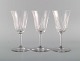 St. Louis, 
Belgium. Three 
white wine 
glasses in 
mouth-blown 
crystal glass. 
1930 / ...