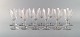 St. Louis, 
Belgium. 13 
glasses in 
mouth blown 
crystal glass. 
1930 / 40s.
Measures: 14 x 
6.8 ...