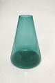 Kastrup 
Glassworks 
Opaline shape 
Green Conical 
Vase. Measures 
22.5 cm (8 
55/64").